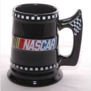 Nascar Racing Coffee Mug BIG Black Cup Beer Stein 2005 Collectable - Sherwood